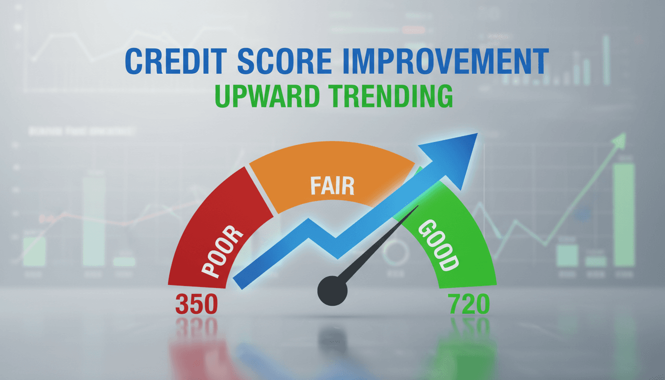 Credit score improvement visualization